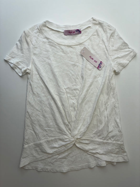 Play Six T-Shirt - White Knotted | size 6