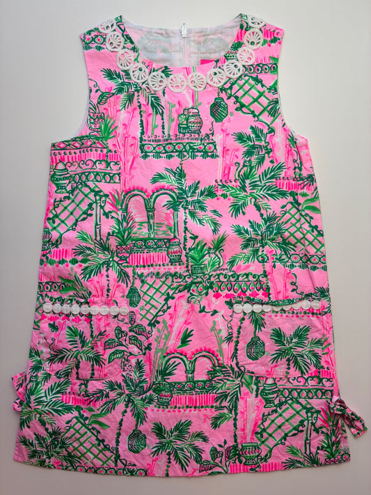 Lilly Pulitzer Dress - Pink Tropical Toile Shift | size 7