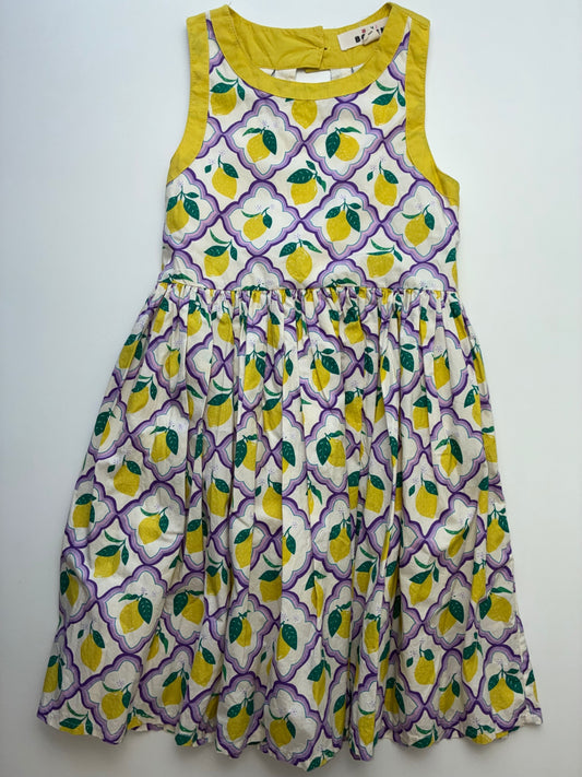 Mini Boden Dress - Multicolor Lemon Multi-Strap | size 7/8