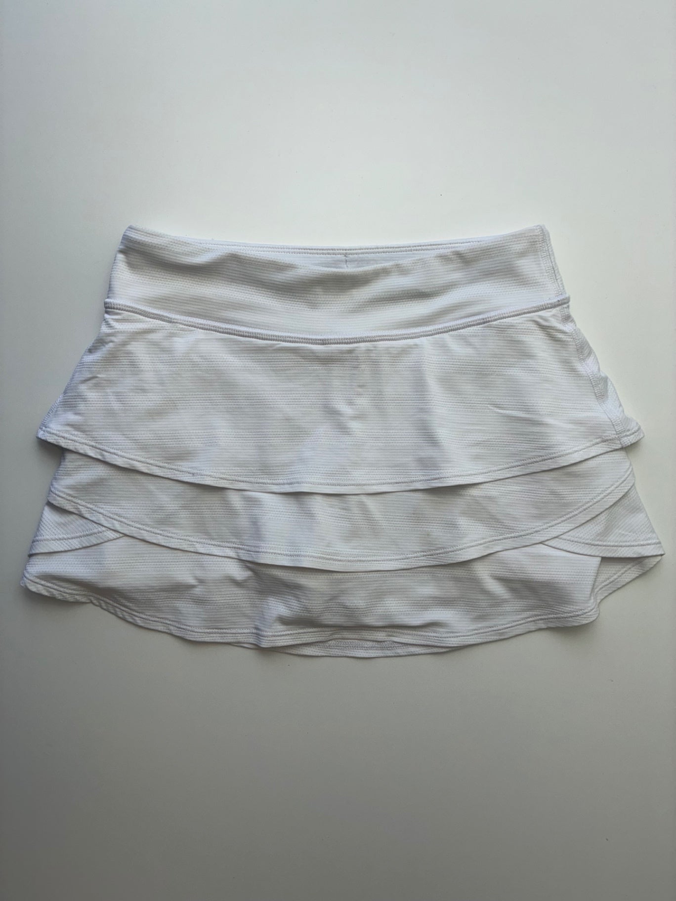 Athleta Girl Skirt - White Tiered Skort | size 7