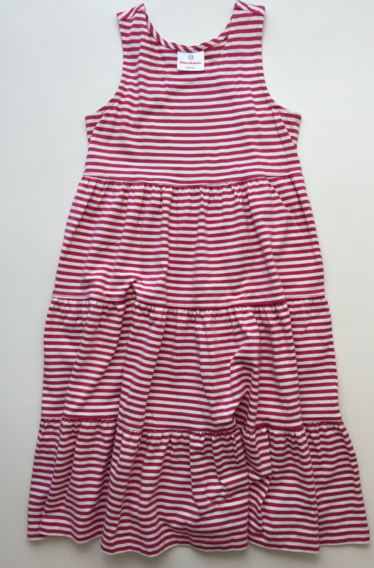 Hanna Andersson Dress - Pink Striped Sleeveless | size 8