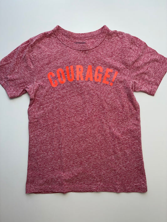 Crewcuts T-Shirt - Red Heathered 'Courage' | size 10