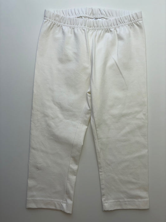 Hanna Andersson Leggings - Cream Capri | size 8