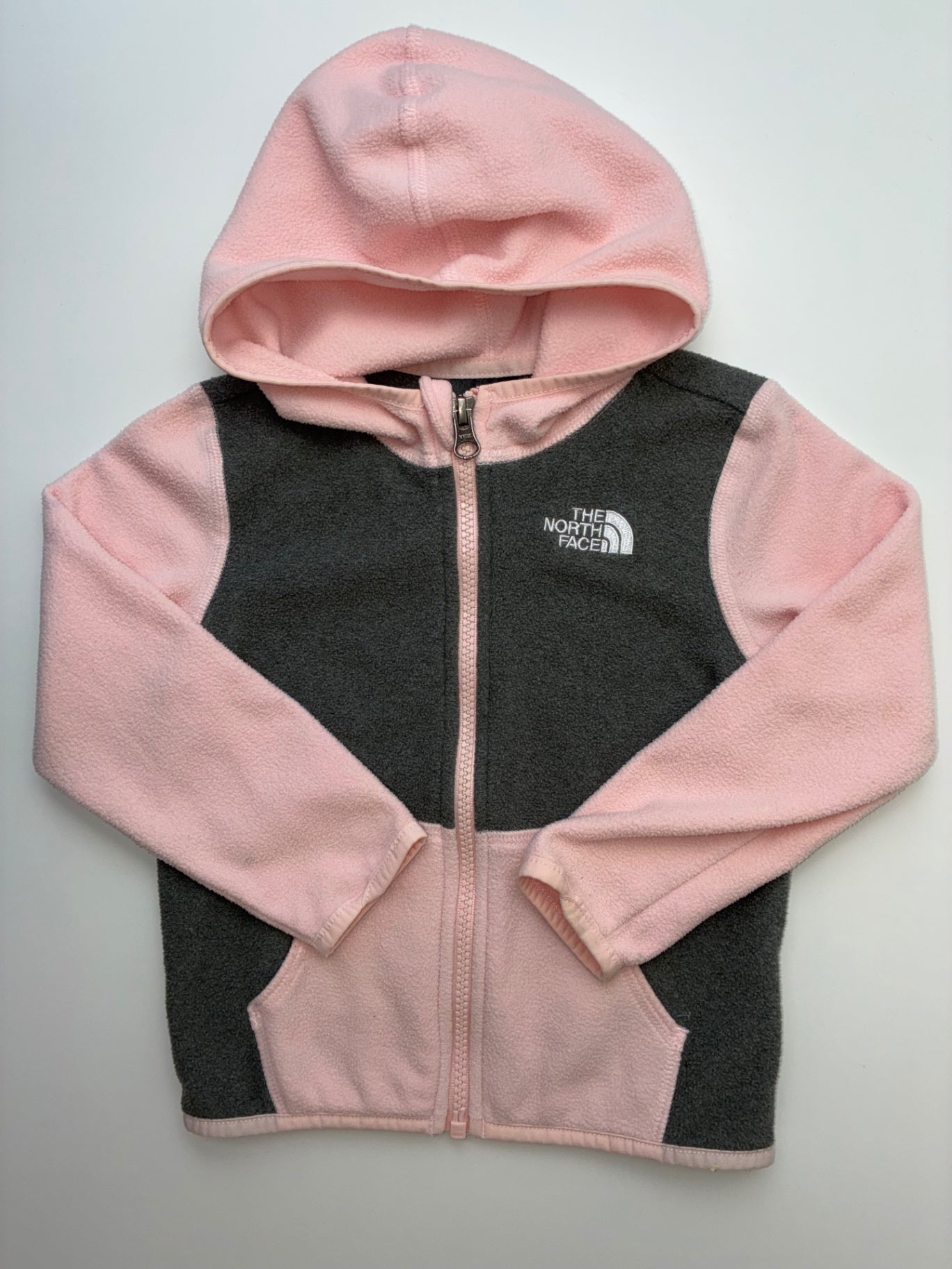 The North Face Jacket - Pink Fleece Full Zip Hoodie | size 18 - 24 Months