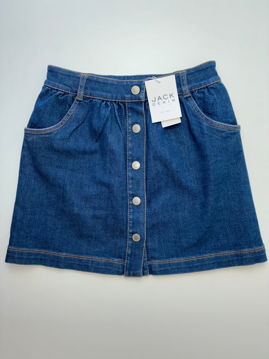Janie and Jack Skirt - Blue Denim Adjustable Waist | size 8