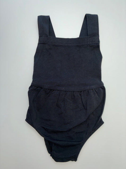 June and January Onesie - Black Overall Bubble | size 0 - 6 Months