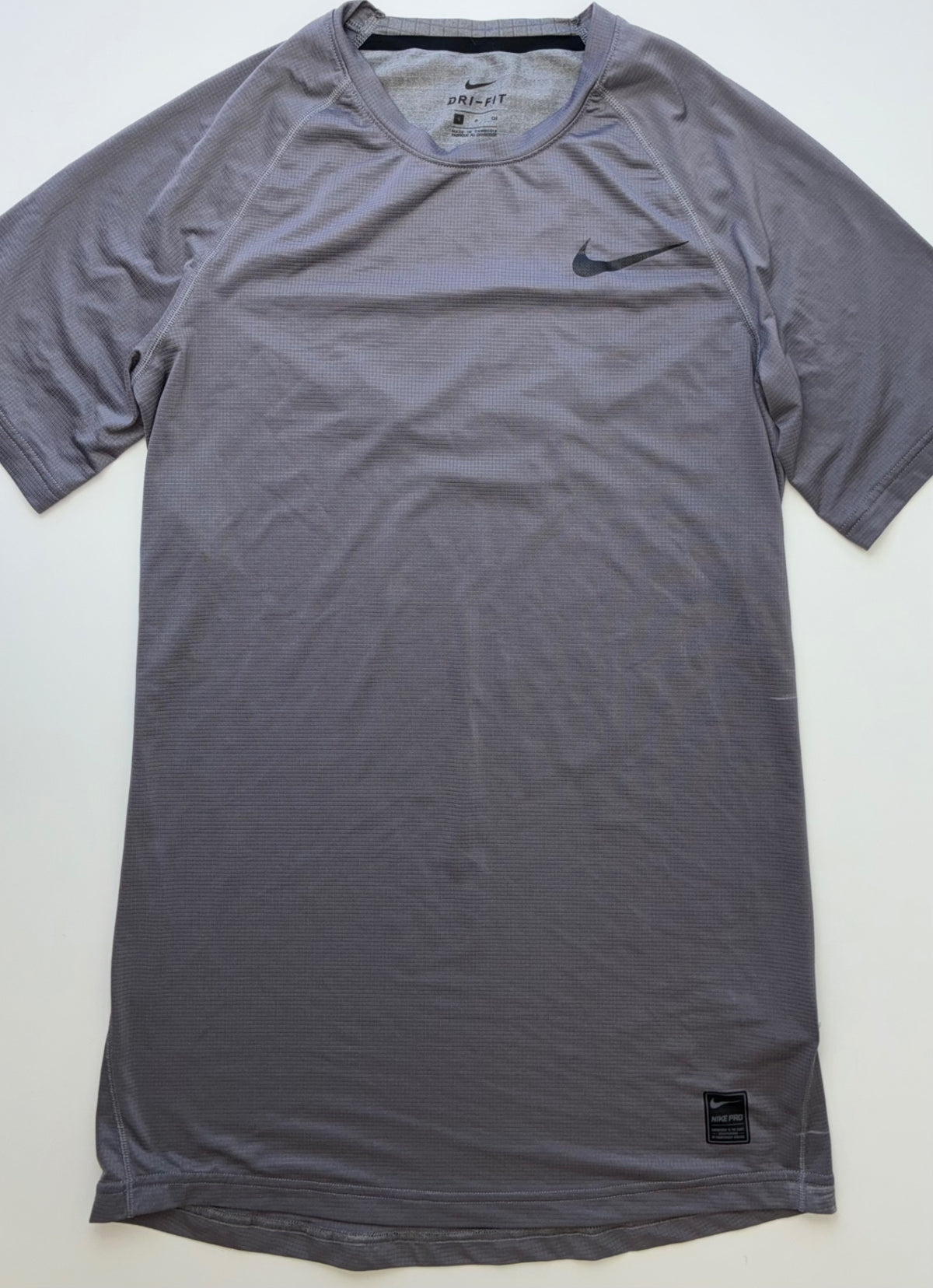 Nike T-Shirt - Gray Dri-Fit (Adult Size S) | size Men's S