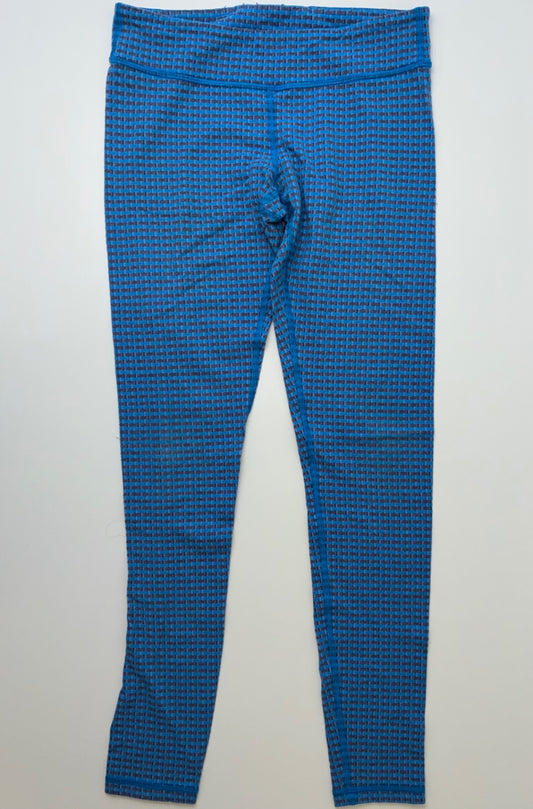 Ivivva Leggings - Blue Textured Plaid | size 12