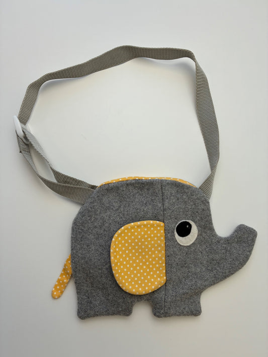 Viola Studio Purse - Gray Felt Elephant | size