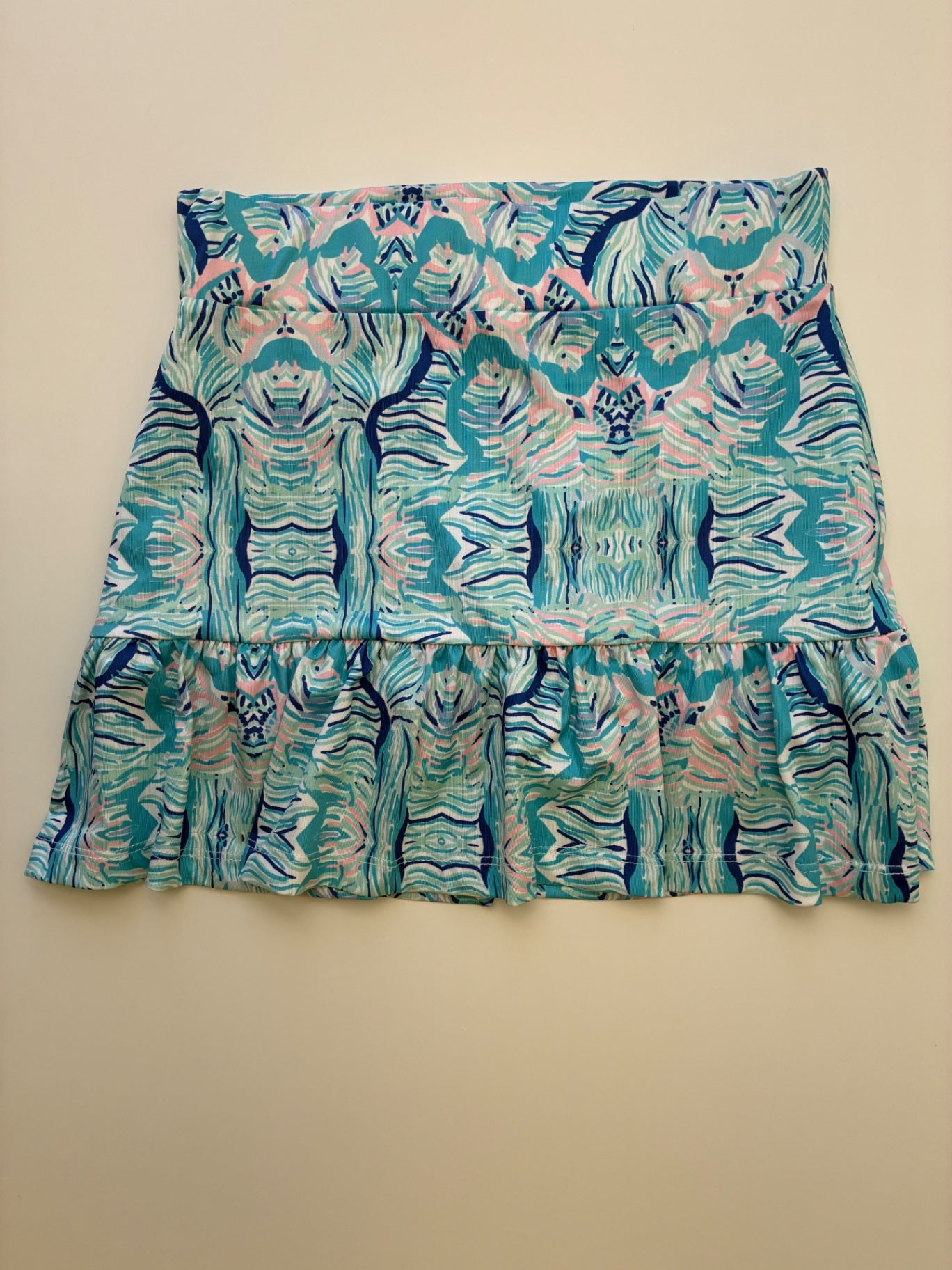 Garb Skirt - Blue Abstract Print Skort | size 9/10