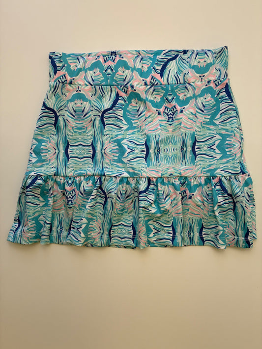 Garb Skirt - Blue Abstract Print Skort | size 9/10
