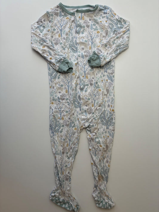 Magnetic Me Onesie - Multicolor Forest Pattern Footie | size 12 - 18 Months