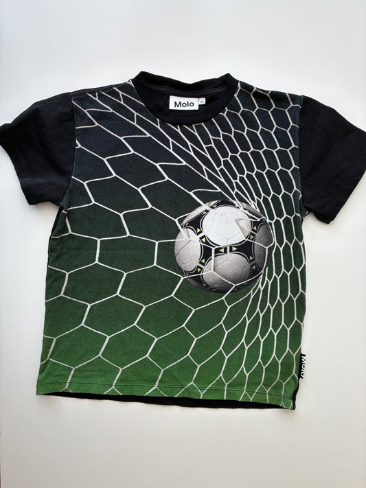 Molo T-Shirt - Black Soccer Ball | size 7/8