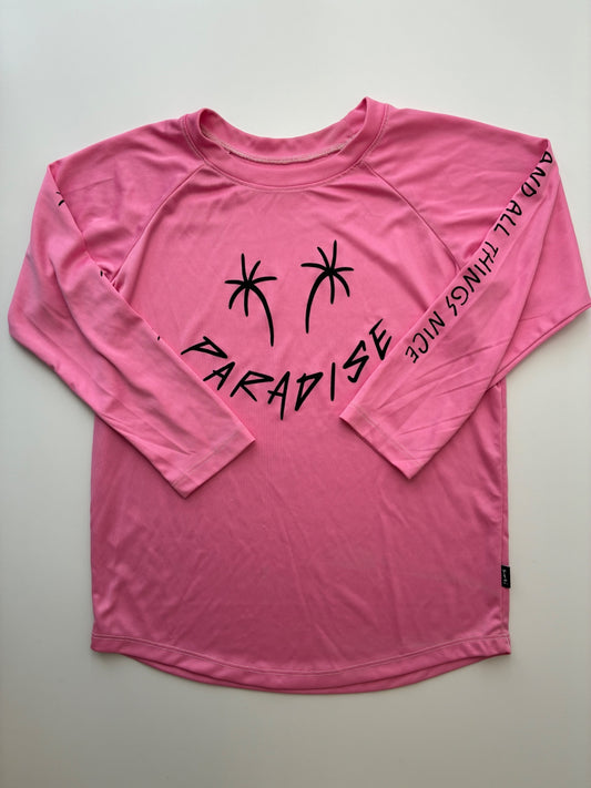 Soli Long Sleeve T-Shirt - Pink Paradise Rashguard | size 9/10