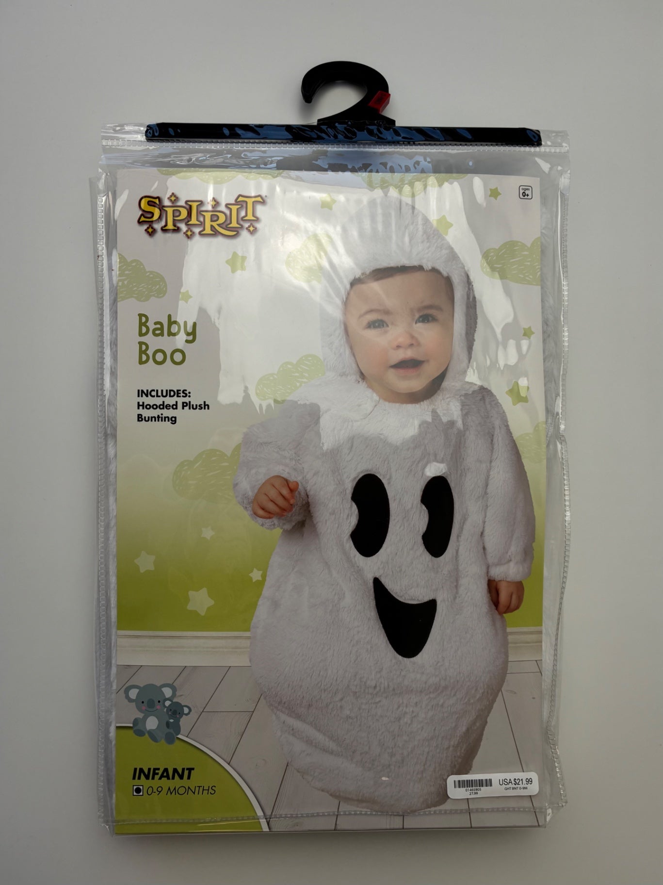 Spirit Halloween Halloween Costume - White Baby Boo | size 0 - 9 Months