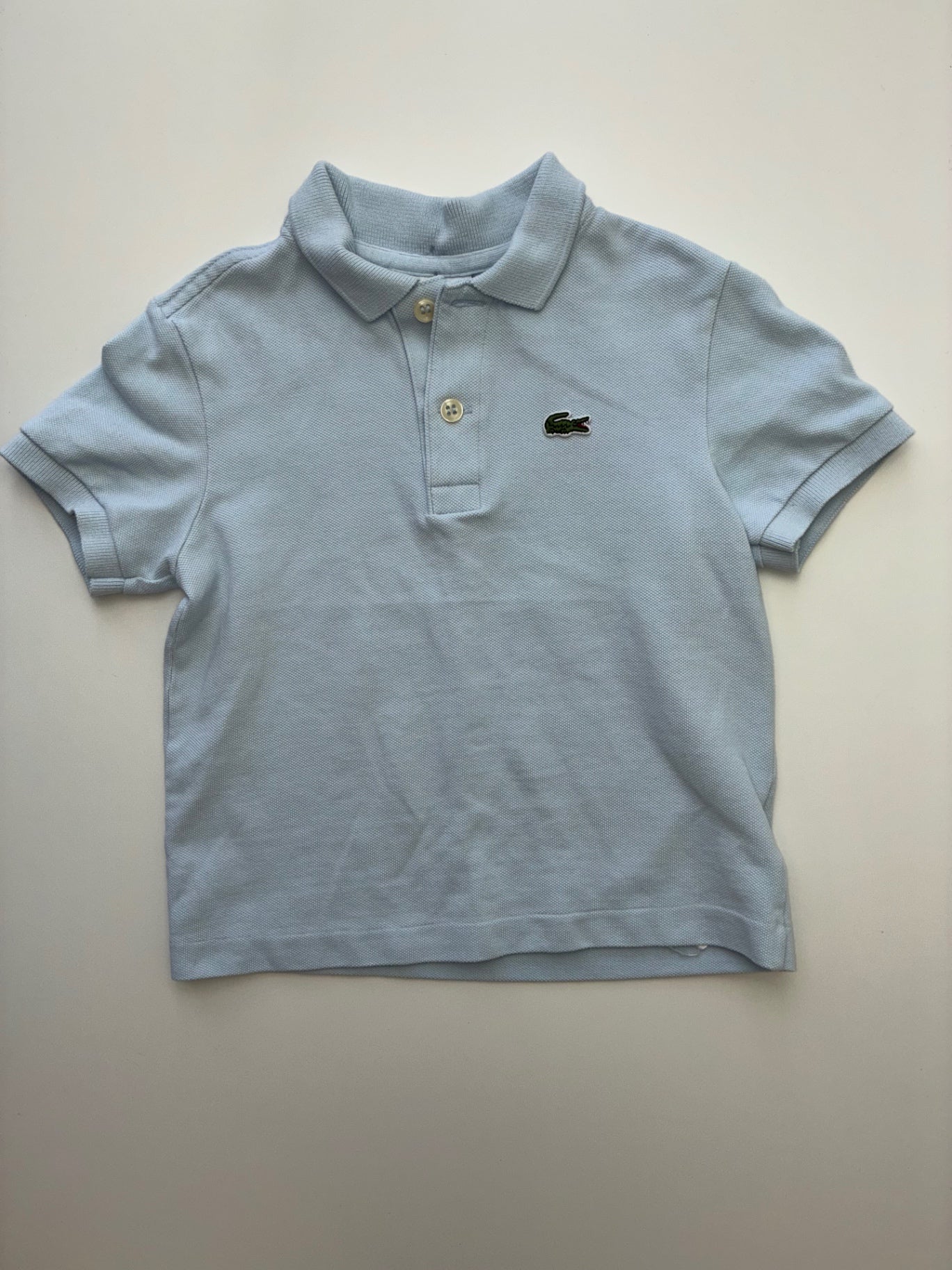 Lacoste Shirt - Blue Pique Polo | size 4T