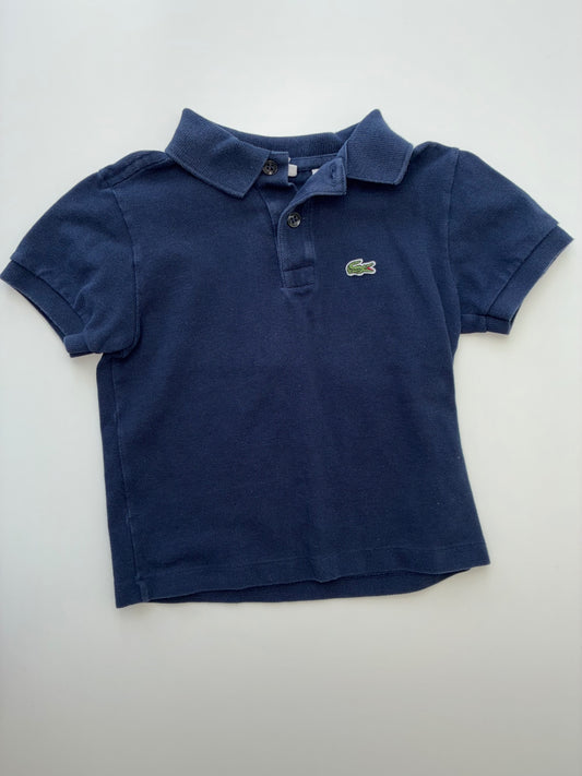 Lacoste Shirt - Navy Blue Pique Polo | size 4T
