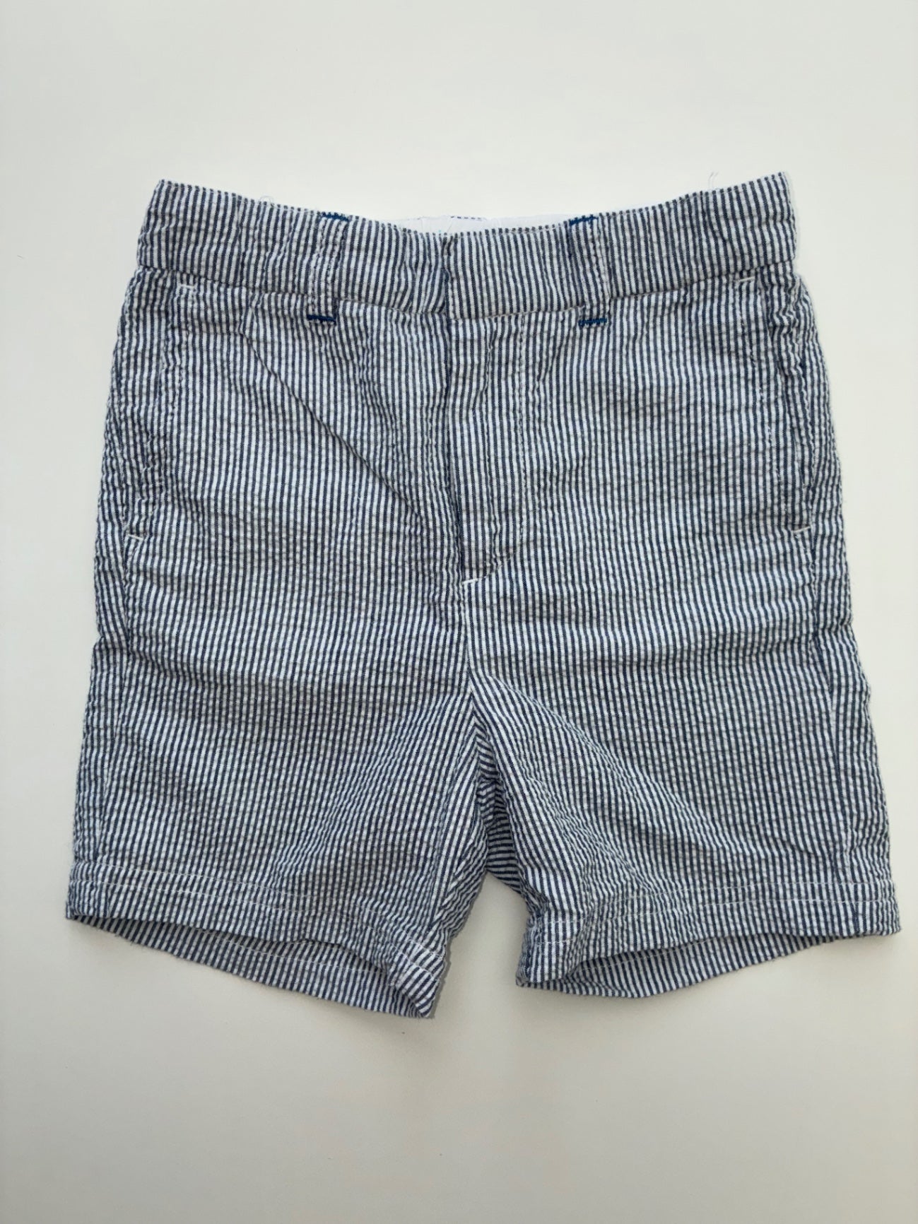 EGG New York Shorts - Blue Seersucker | size 18 Months