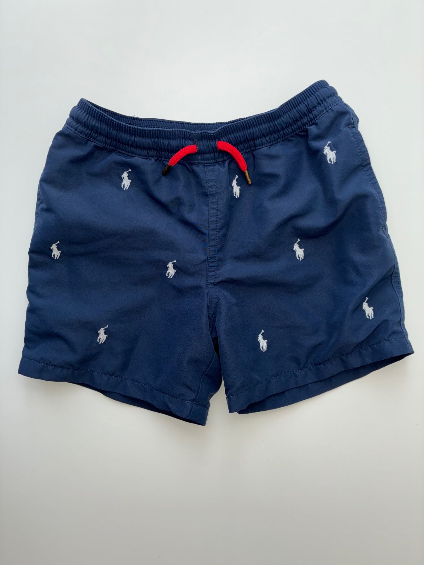 Ralph Lauren Swimsuit - Navy Blue Traveler Pony Swim Trunk | size 6