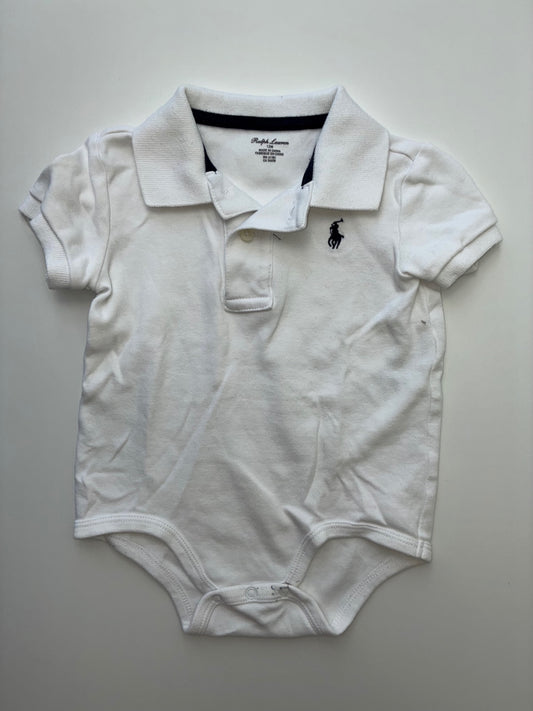 Ralph Lauren Onesie - White Polo | size 12 Months