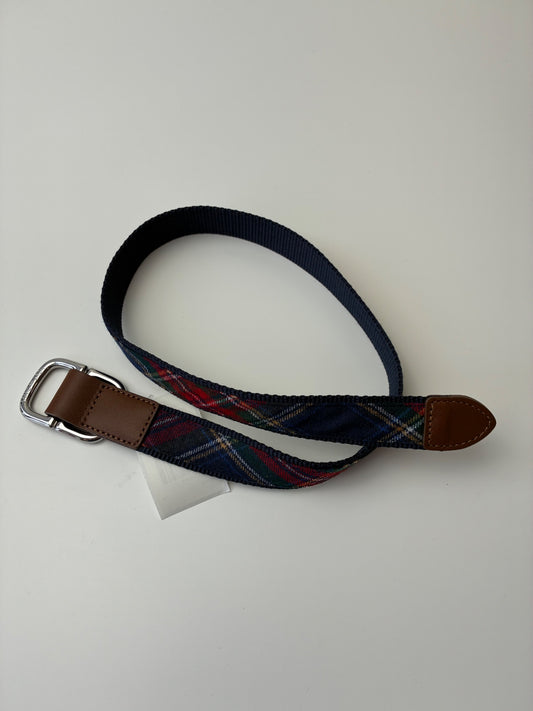 Janie and Jack Belt - Multicolor Plaid D-Ring | size 2T/3T