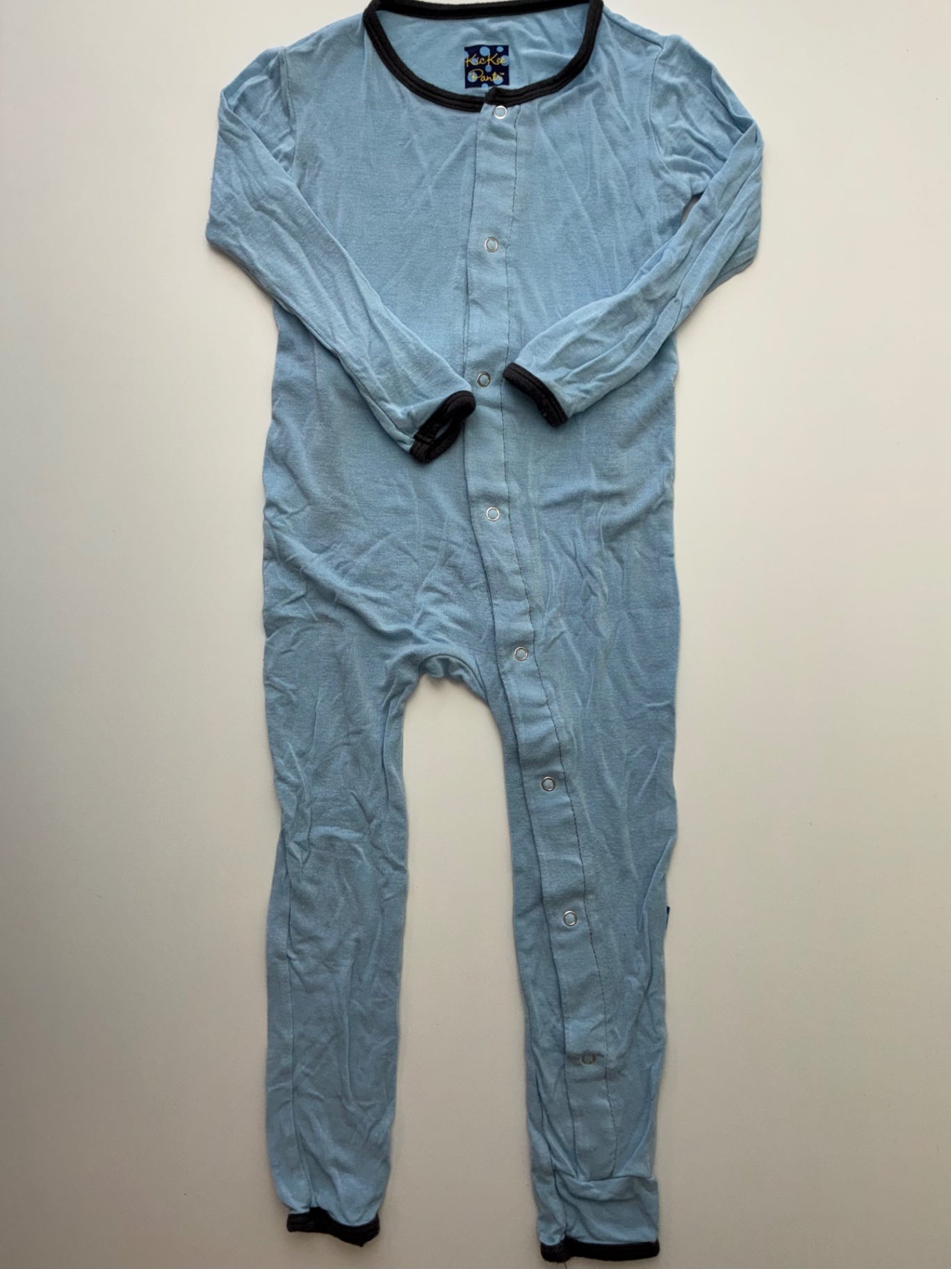 Kickee Pants Onesie - Blue Coverall w/ Snaps | size 2T