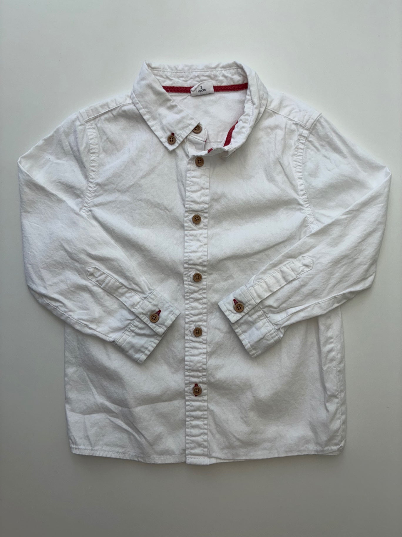 EGG New York Shirt - White Solid Button Down | size 3T