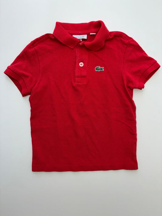 Lacoste Shirt - Red Pique Polo | size 4T
