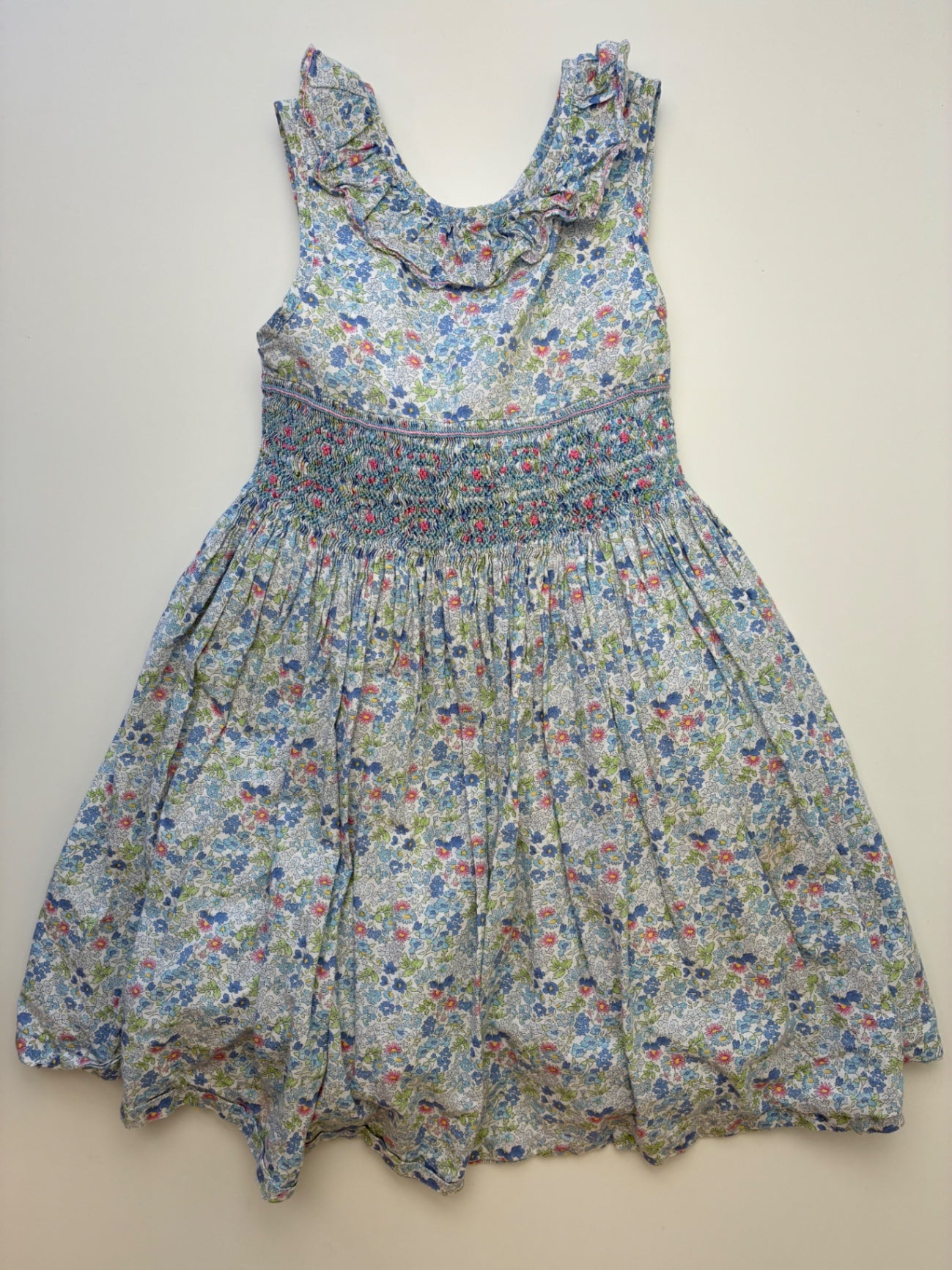 Antoinette Paris Dress - Blue Floral Smocked | size 6