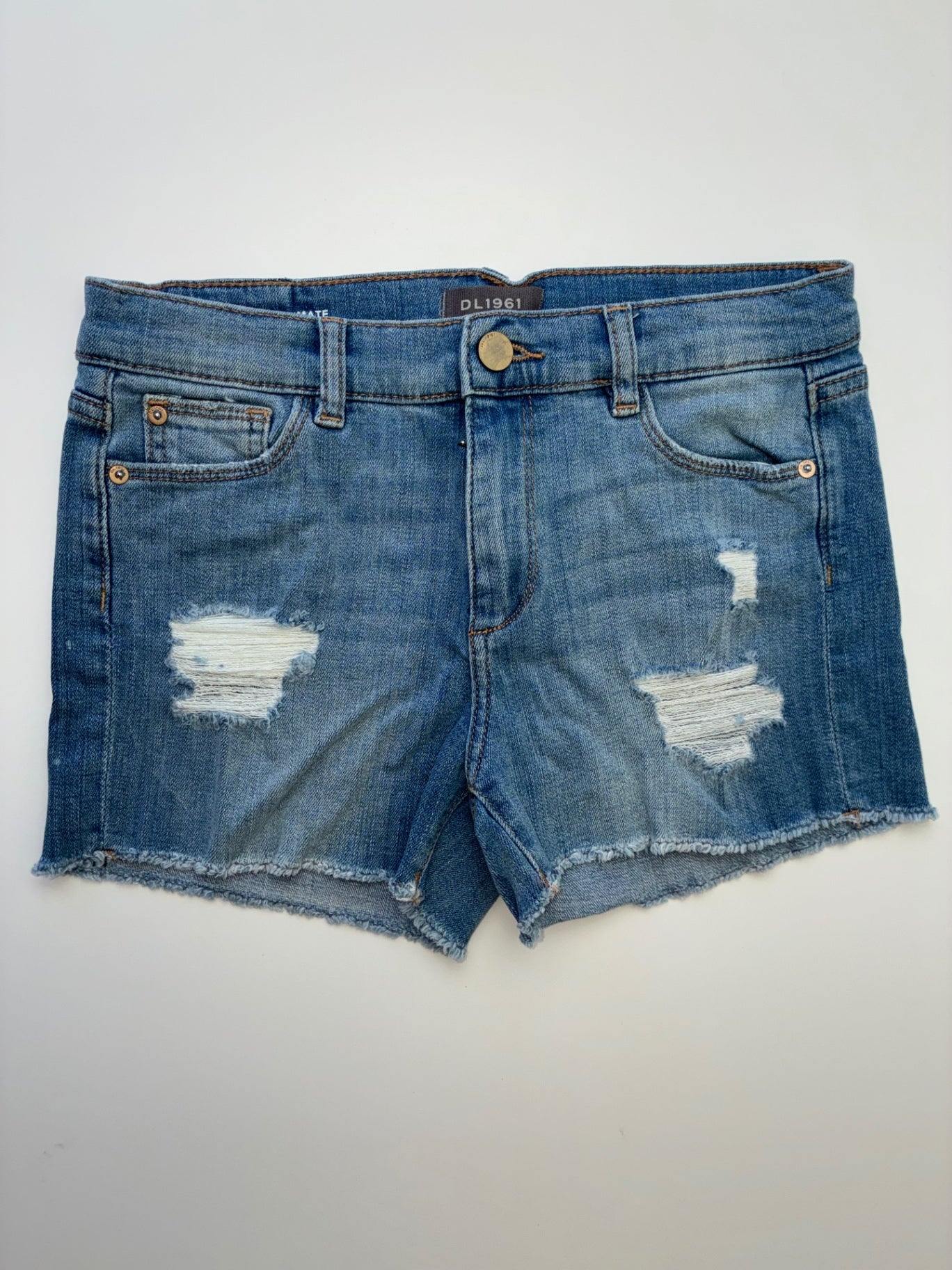 DL 1961 Shorts - Blue Denim Lucy Shorts | size 16