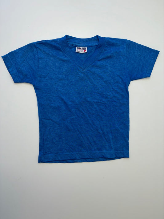 Mish Boys T-Shirt - Blue Solid V-Neck | size 2T