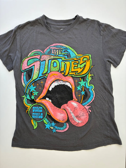 The Rolling Stones T-Shirt - Gray 'The Stones' Graphic (Adult Size XS) | size Women's XS