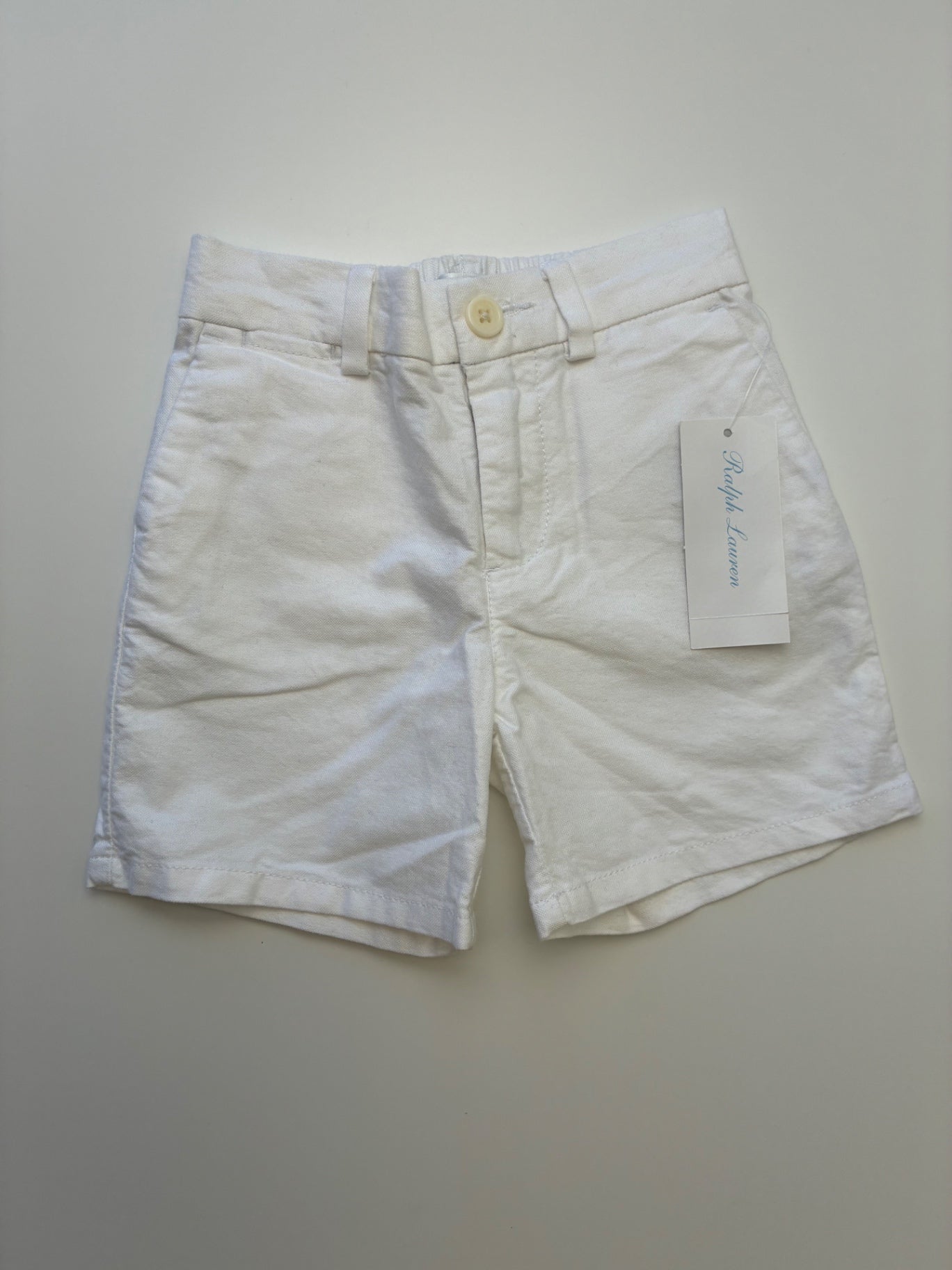Ralph Lauren Shorts - White 100% Cotton Chino | size 18 Months