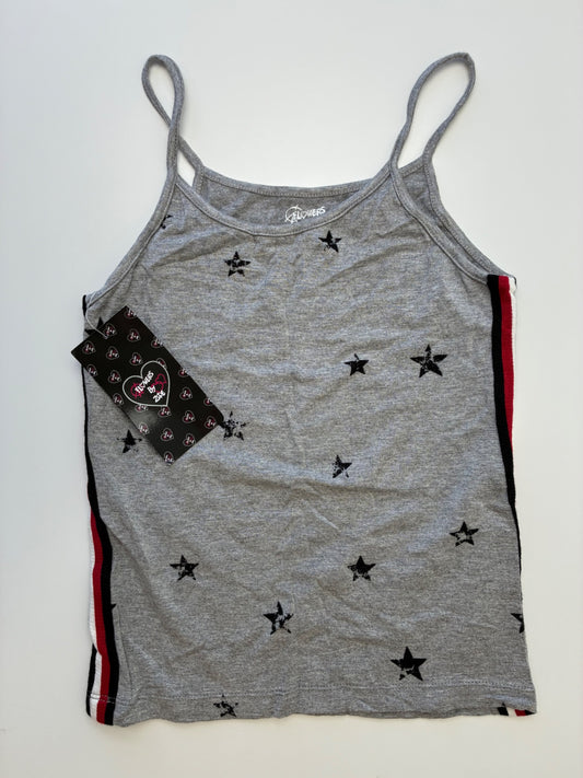 Flowers by Zoe Tank Top - Gray Stars + Stripes | size 10/12