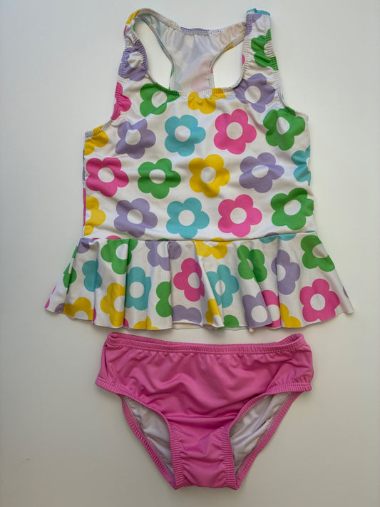 James & Lottie Swimsuit - Multicolor Flower Tankini | size 6