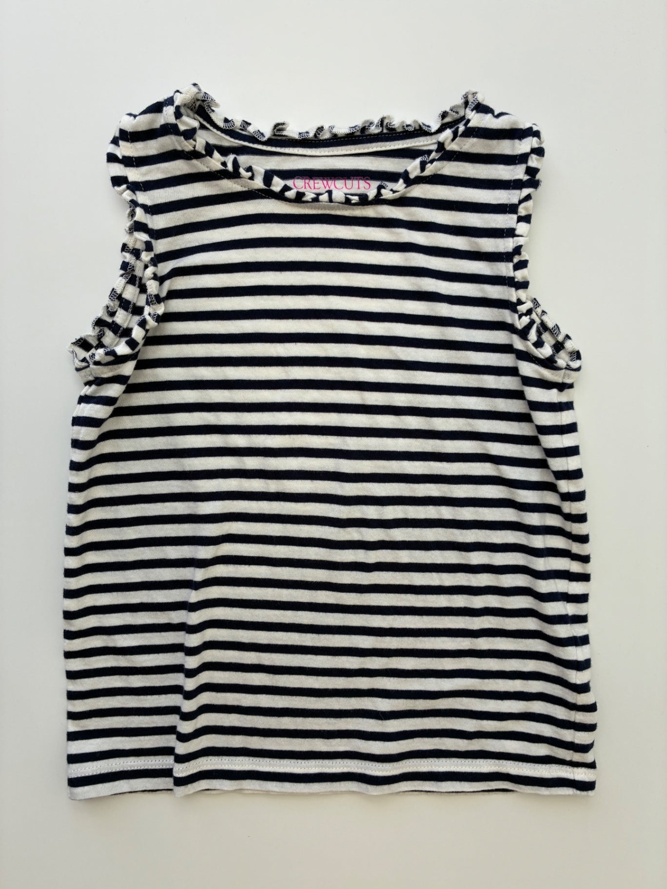 Crewcuts Tank Top - Navy Blue Striped | size 4T/5T