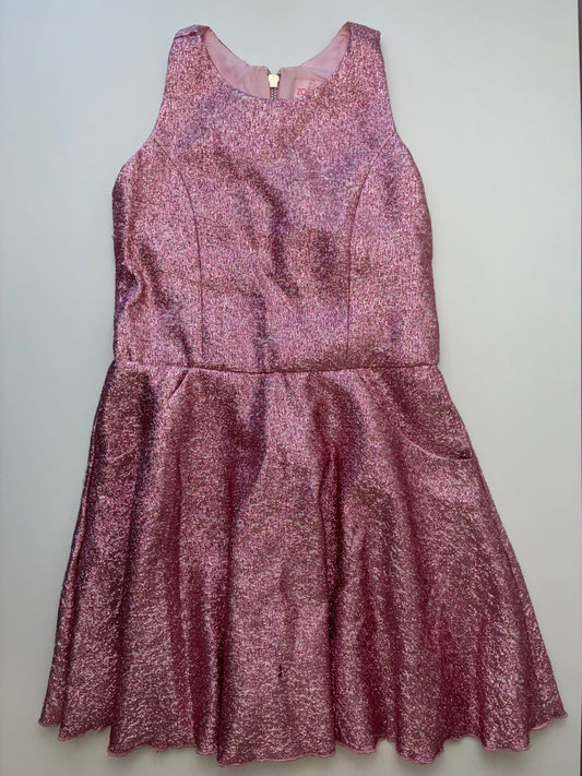 Zoe LTD Dress - Pink Metallic Sleeveless | size 12