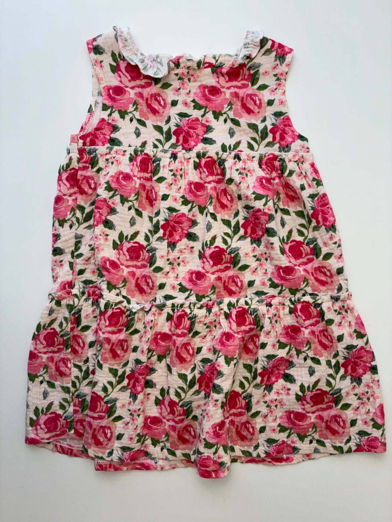 Mudpie Dress - Pink Floral 100% Cotton | size 5T