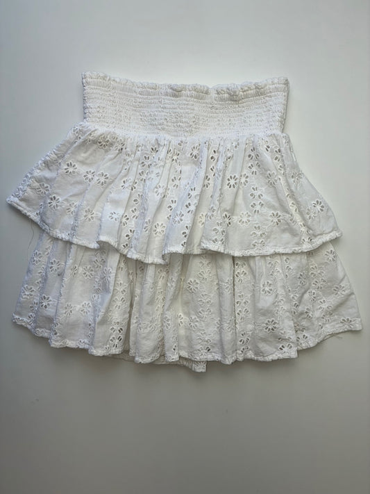 Crewcuts Skirt - White Smocked Eyelet | size 10