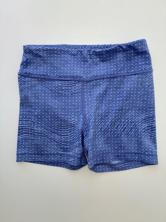 Athleta Girl Shorts - Purple Wavy Stripe Chit Chat Short | size 8/10