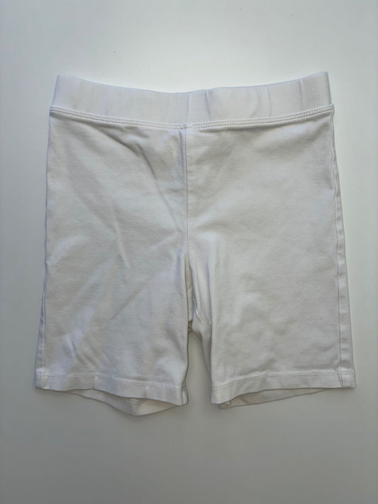 Crewcuts Shorts - White Solid Biker Shorts | size 6/7