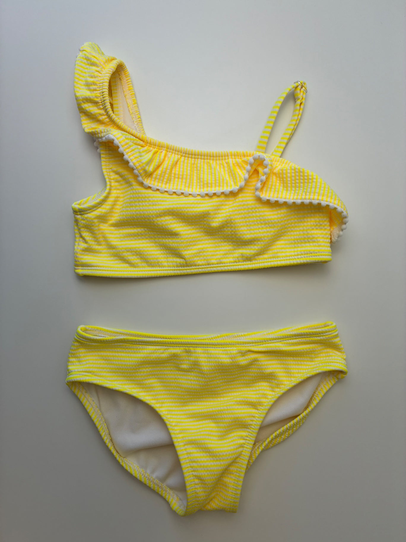Cat & Jack Swimsuit - Yellow Seersucker Bikini | size 8
