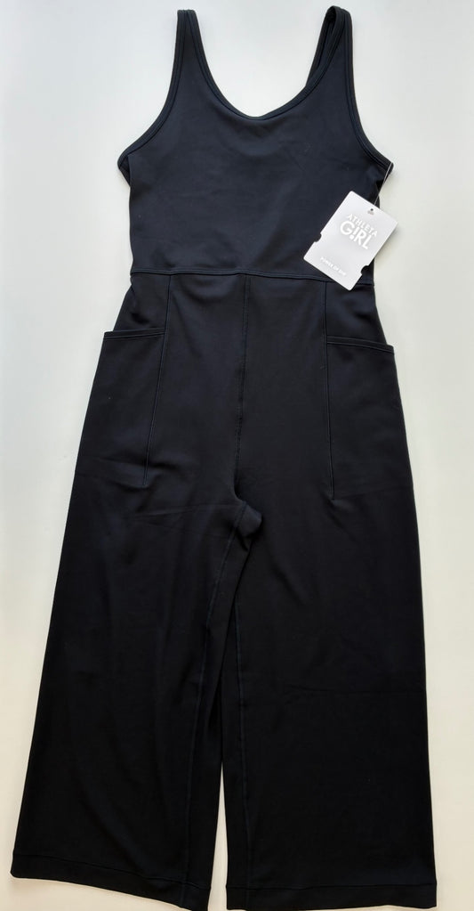Athleta Girl Jumpsuit - Black Stash Your Treasures | size 8/10