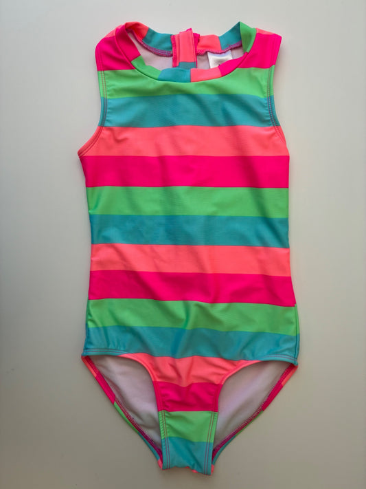 art class Swimsuit - Multicolor Striped One Piece | size 8