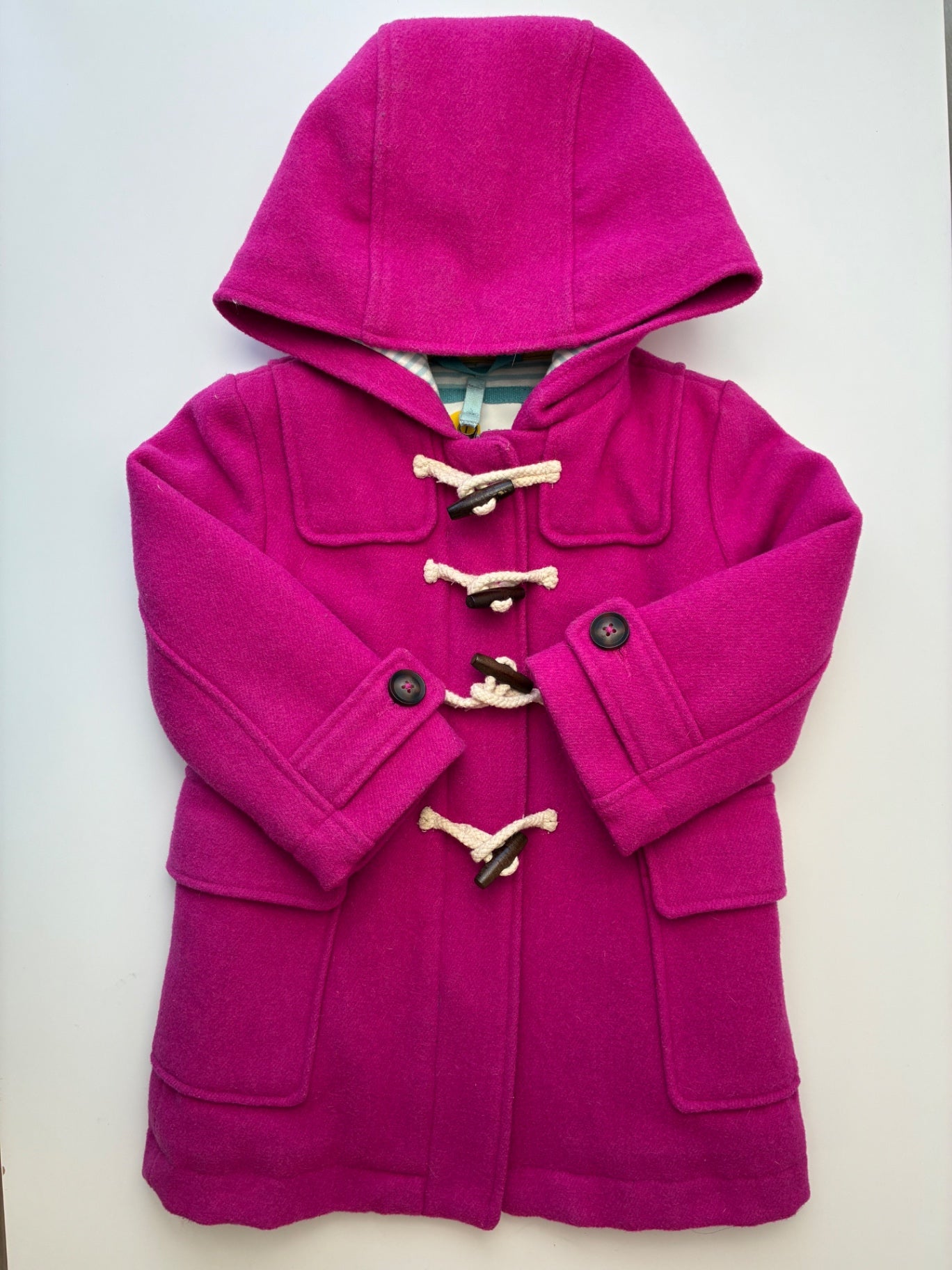 Boden Coat - Pink Wool Blend Overcoat | size 2T/3T