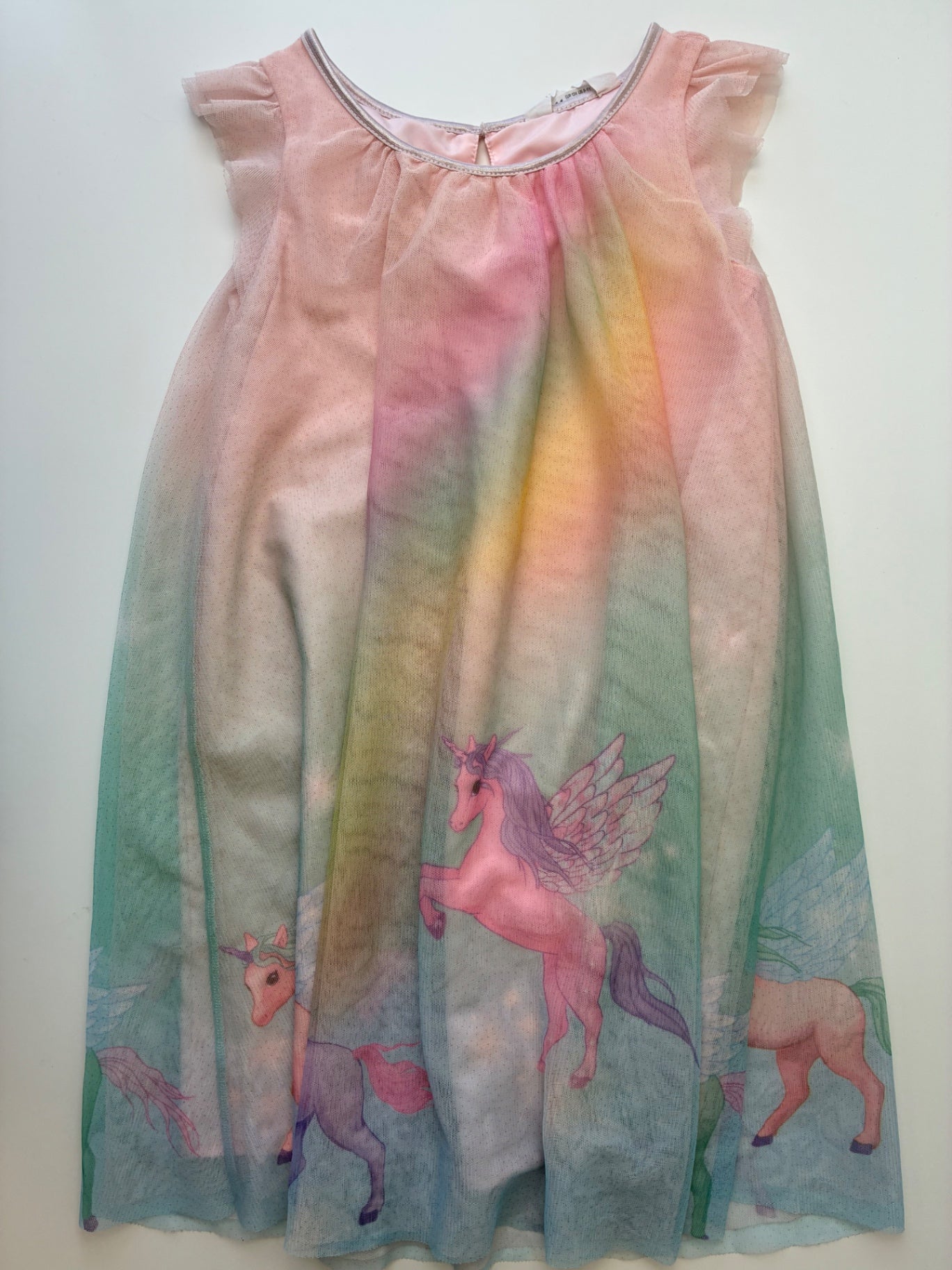 H&M Dress - Multicolor Rainbow Unicorn Tulle | size 8/9