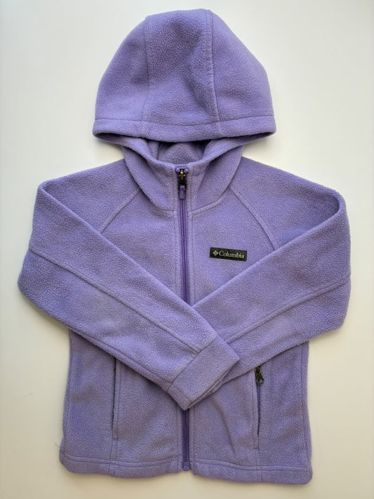 Columbia Jacket - Purple Fleece w/ Hood | size 6