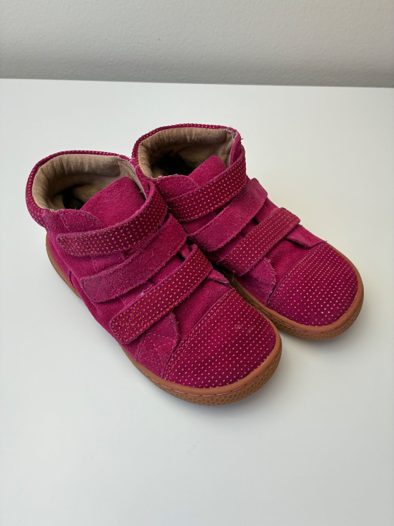 Livie & Luca Shoes - Pink Suede High Top Sneakers | size Shoe 13