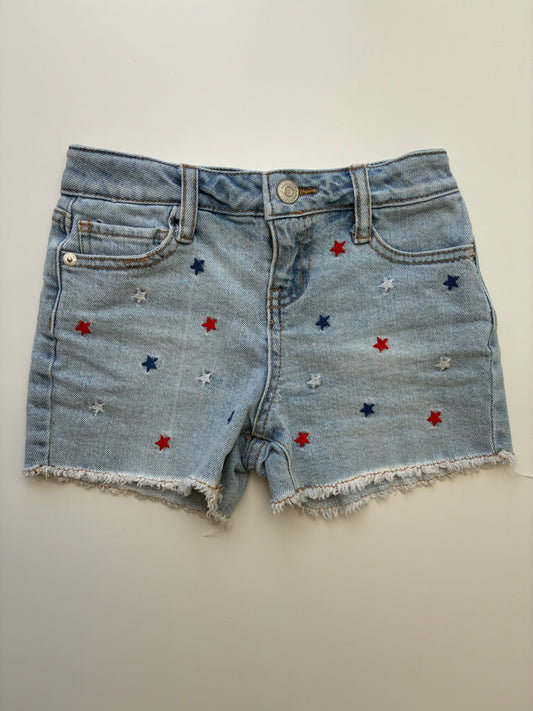 Cat & Jack Shorts - Blue Embroidered Stars Denim | size 6/7