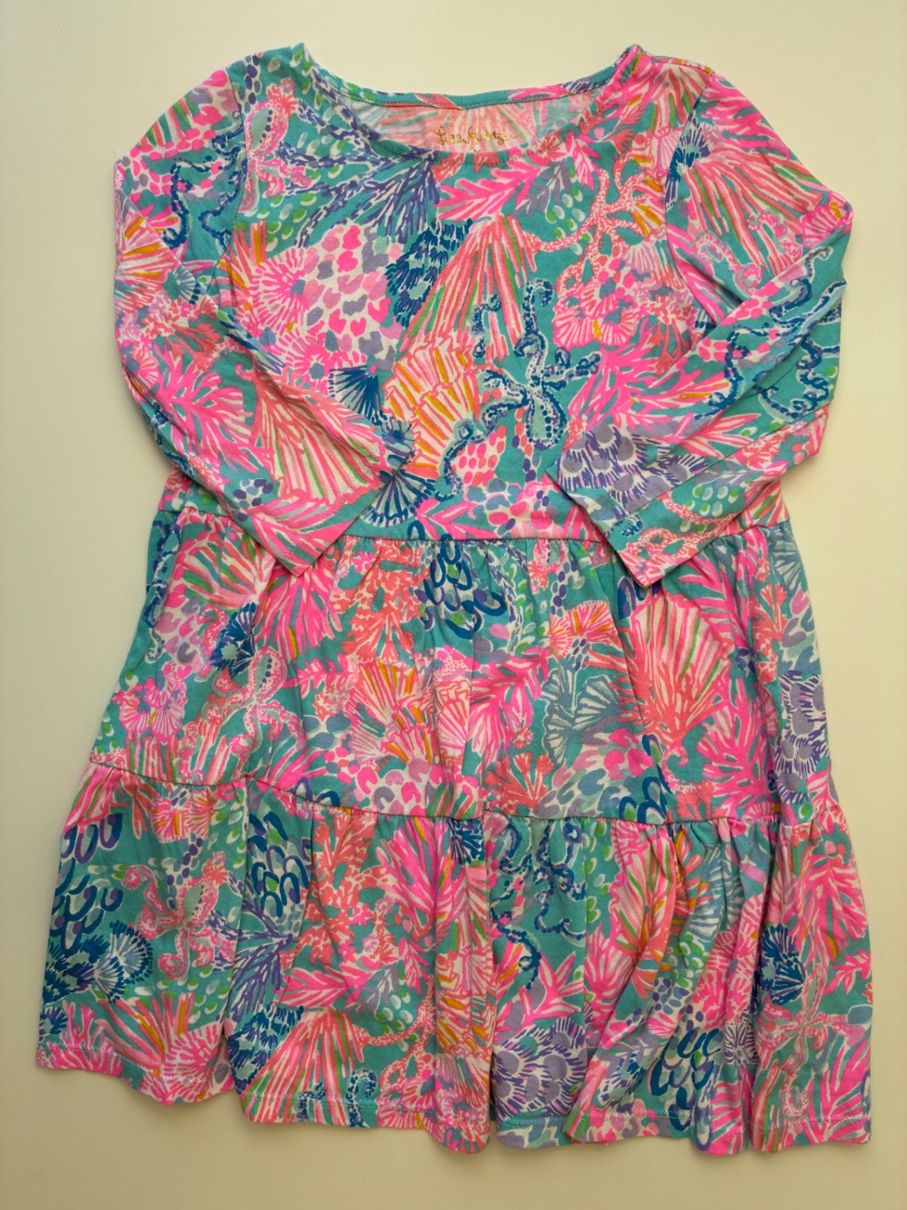 Lilly Pulitzer Dress - Blue/Pink Aquatic Pattern | size 6/7